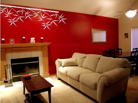 Naklejka na ścianę bambus przysufitowy 