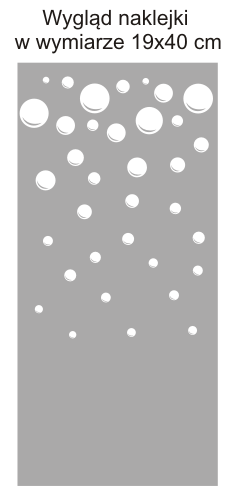 Naklejka na szybę łazienkową