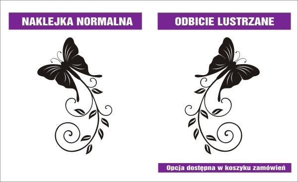 Różne wymiary i kolory naklejek ściennych