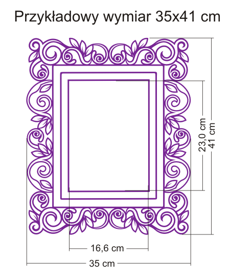 Naklejka ramka na ścianę