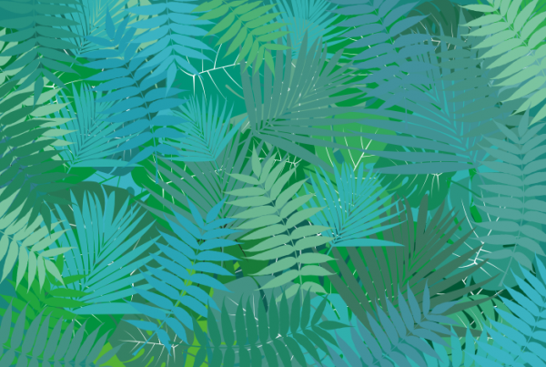 Naklejka dekoracyjna na płytki liście monstery, palmy i inne nr P19