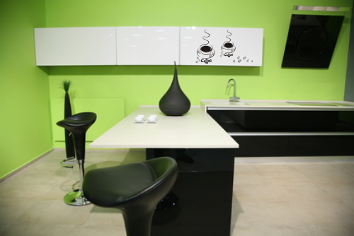 Naklejki na ścianę do kuchni filiżanki kawy