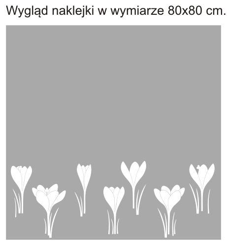 Naklejki na okna krokusy