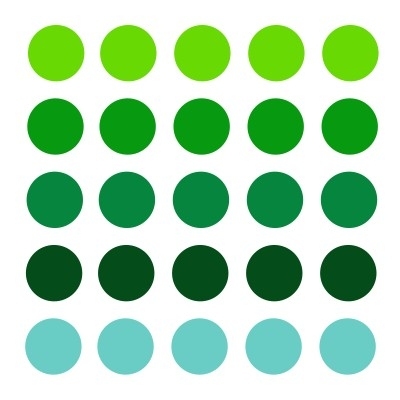 Naklejki ścienne kółka i grochy 