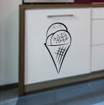 Naklejka na szafki kuchenne lody