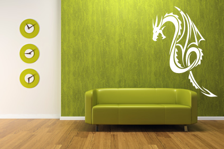 Szablon do malowania na ścianę smok do pokoju 