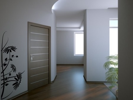 Nalepka na ścianę w przedpokoju