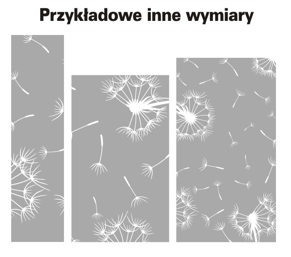Naklejki na szyby motyw dmuchawca do salonu