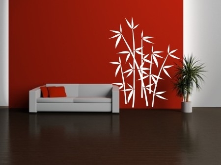 Szablony malarskie na ścianę z drzewkiem bambusowym