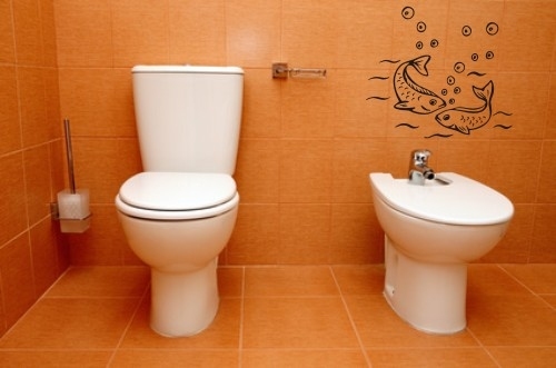 Naklejka na płytkę łazienkową Ryba