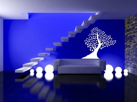 Duże naklejki na ścianę do pokoju z drzewem