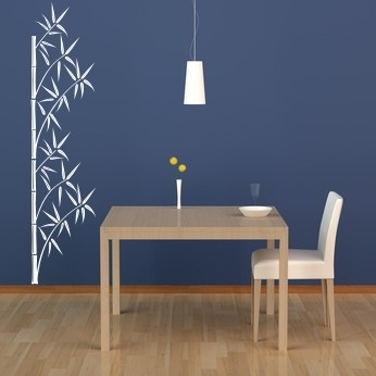 Welurowe naklejki na ścianę do kuchni i jadalni bambusy