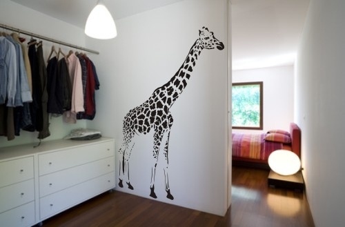 Żyrafa samoprzylepna na ściany domu