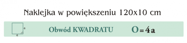 Naklejka na schody do szkoły - pole kwadratu