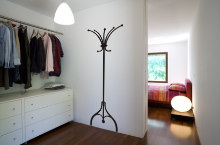 Szablony do malowania na ścianie wieszak na ubrania