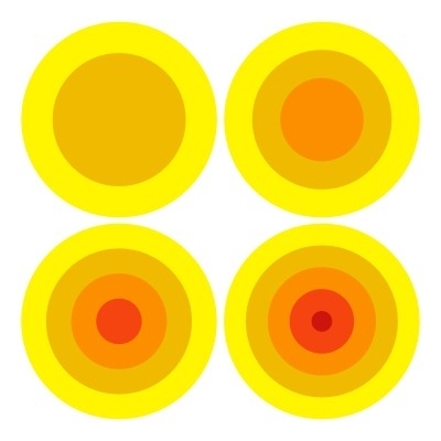 Naklejka na ścianę do pokoju dziecka kółka i grochy