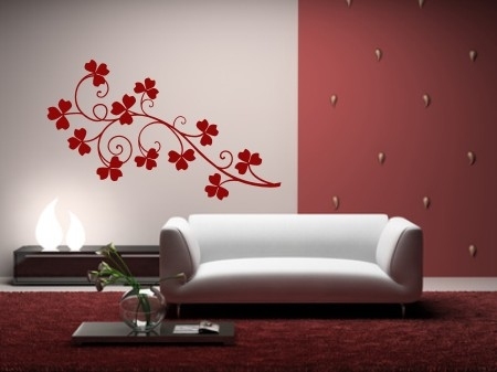 Szablony dekoracyjne z koniczyną do salonu