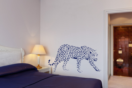 Naklejka na ścianę do sypialni pantera
