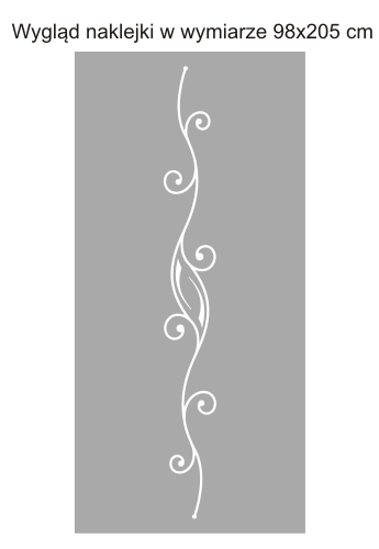 Folia samoprzylepna na okno z ornamentem 