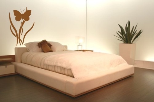 Naklejki na ścianę w sypialni motyle