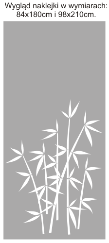 Folia okienna na szyby z bambusem