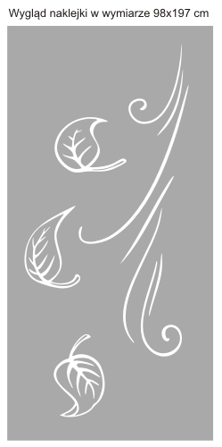 Naklejka na okno tarasowe