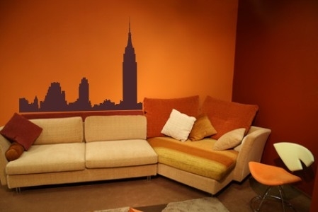 Samoprzylepna panorama miasta na ścianę