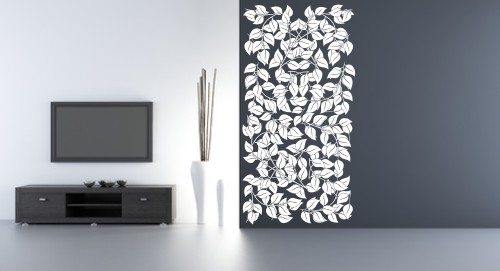 Naklejka listki na ścianę