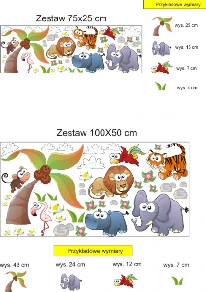 Naklejki do pokoju dziecka zwierzątka