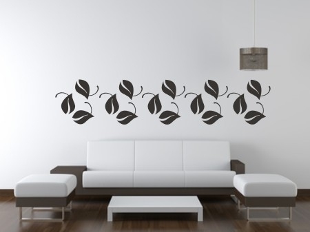 Szablon malarski do dekoracji ścian listki