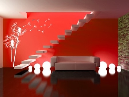 Naklejki z dmuchawcami i lotkami do dekoracji ścian