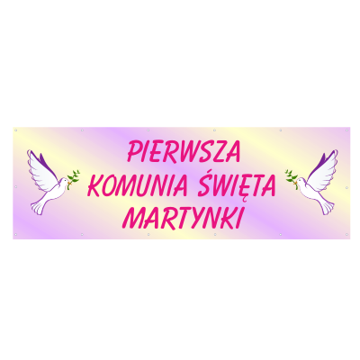 Baner na komunię dla dziewczynki B3